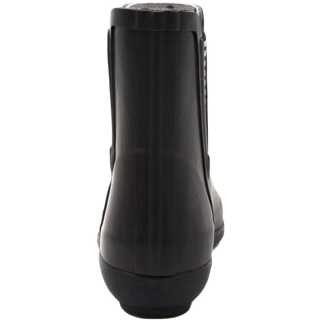 London Fog Piccadilly Womens Faux Leather Ankle Rain Boots 3