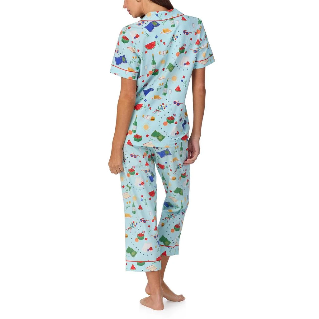 Bedhead PJs Short Sleeve Cotton Knit Cropped Pajama Set 2
