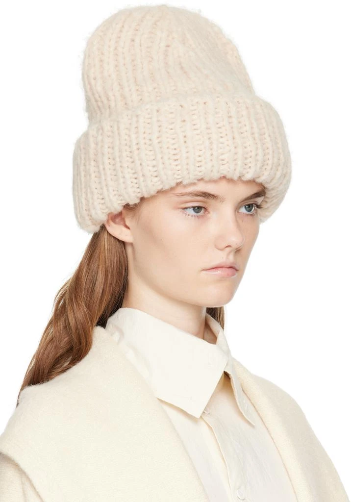 LAUREN MANOOGIAN Off-White Handknit Big Beanie 2