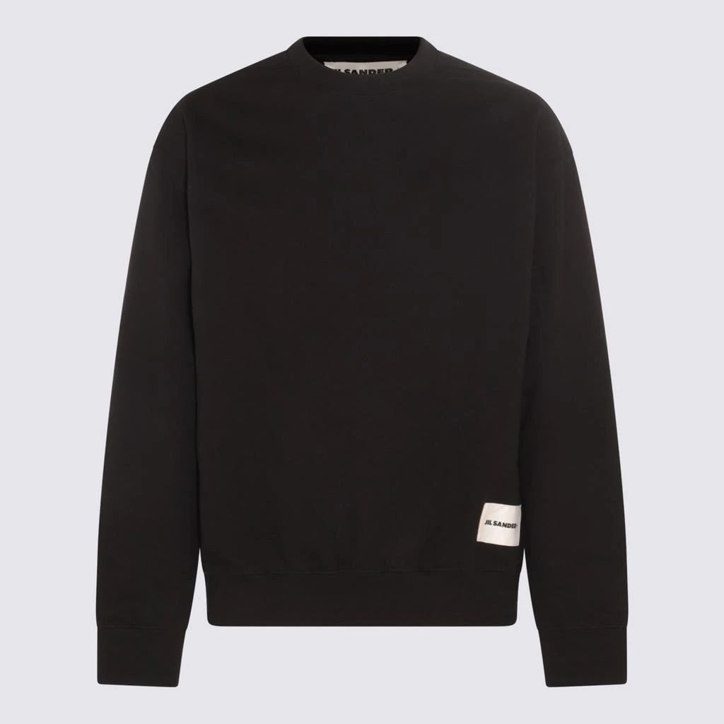 Jil Sander Black Cotton Sweatshirt 1