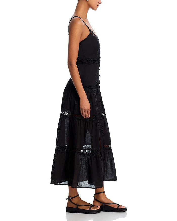 AQUA Lace Inset Midi Dress - Exclusive 5