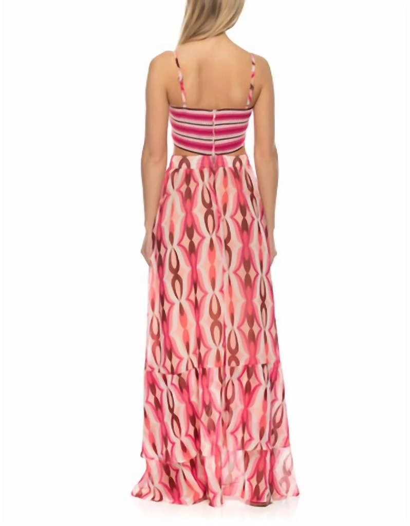 PatBO Crochet Top Tiered Bottom Maxi Dress 2