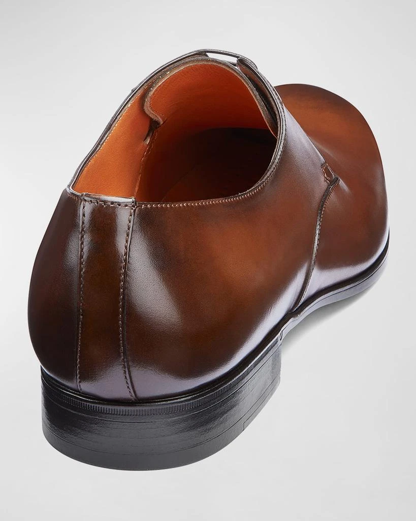 Santoni Men's Induct Burnished Leather Derby Shoes 4