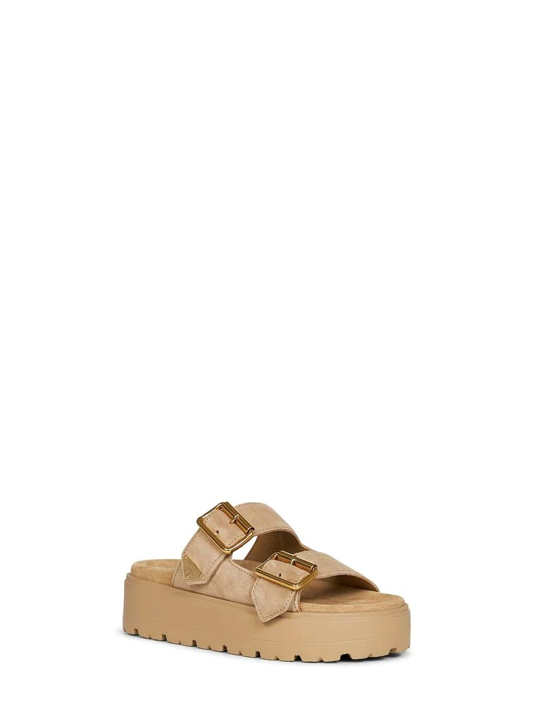 PRADA CALZATURE PRADA CALZATURE | Ecru suede leather Double-strap sandals |  | 35 2