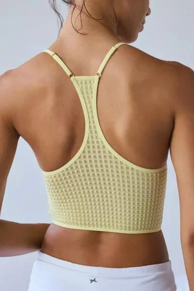 Out From Under Out From Under Textured Mesh Longline Underwire Bra Top 4