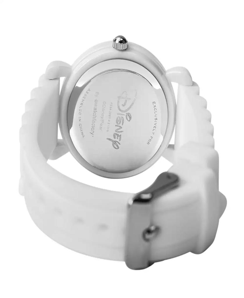 ewatchfactory Boy's Disney Wall-E's Eve White Silicone Strap Watch 32mm