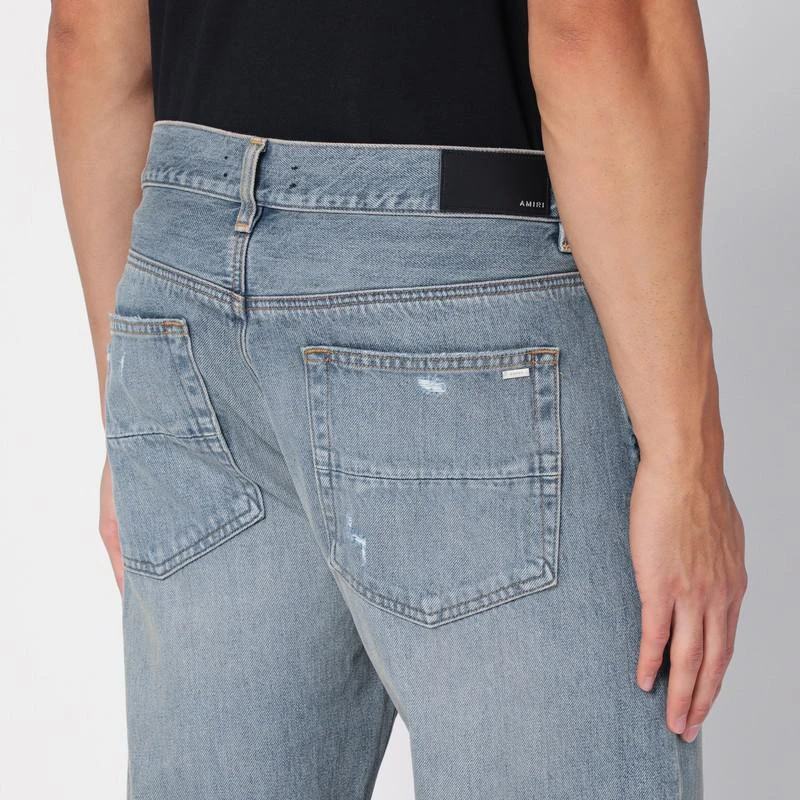 AMIRI Straight jeans with rips Antique Indigo 5
