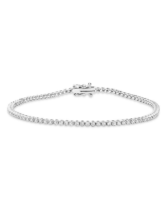 Meira T 14K White Gold Diamond Tennis Bracelet