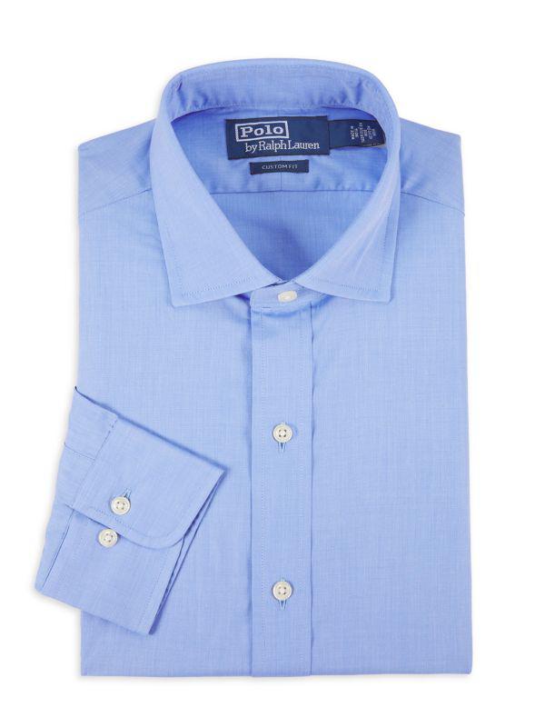 Ralph Lauren Custom Fit Cotton Dress Shirt