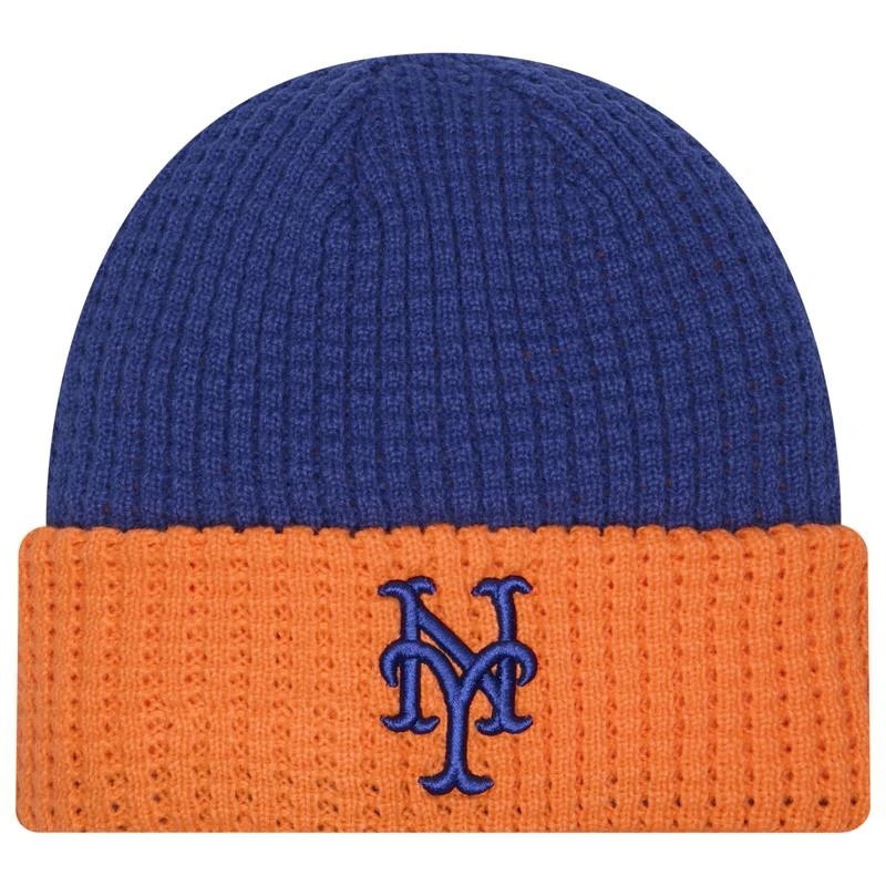 New Era New Era Mets Waffled Knit Hat - Adult 1