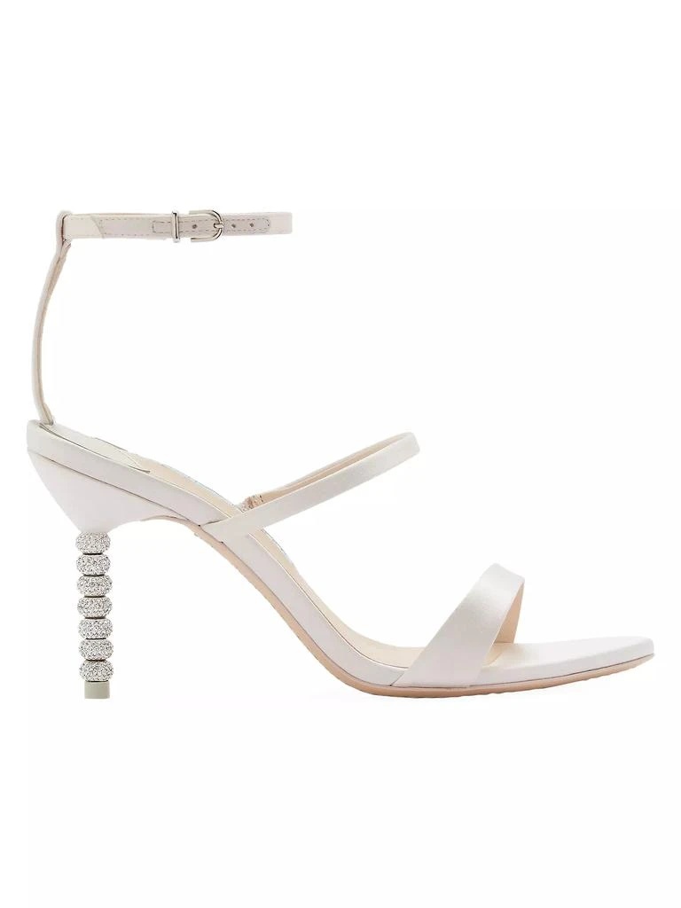 Sophia Webster Rosalind Embellished-Heel Satin Sandals 1