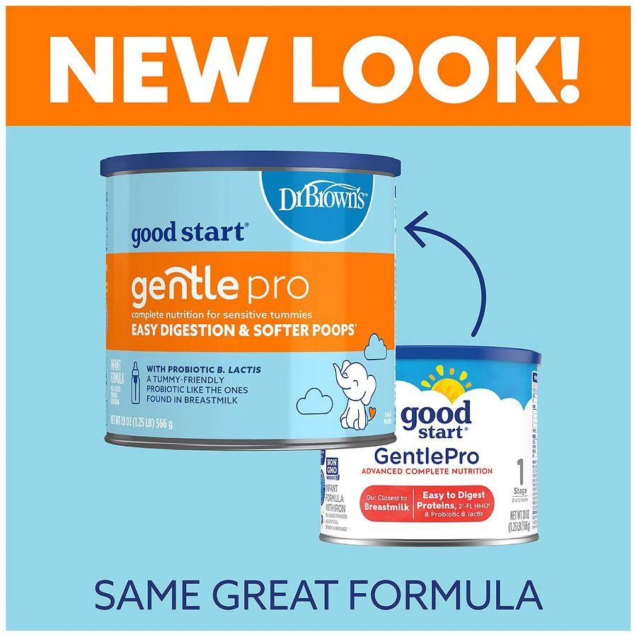 Gerber Good Start Dr. Brown's Gentle Pro, Baby Formula Powder, For Sensitive Tummies 6
