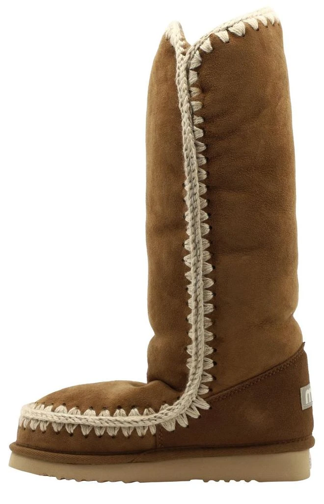 Mou Mou Contarst Stitched Knee-Length Boots 2