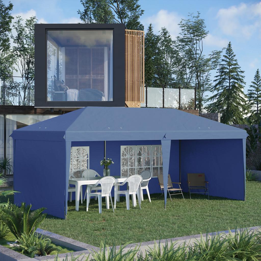 Streamdale Furniture Streamdale 10
 x 20
 Pop Up Canopy Tent with 4 Sidewalls