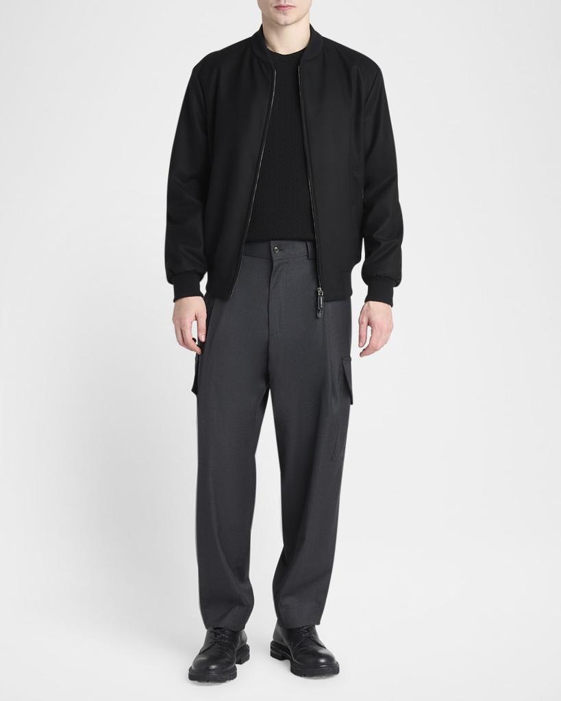 Giorgio Armani Men's Cashmere Full-Zip Bomber Jacket - Jackets