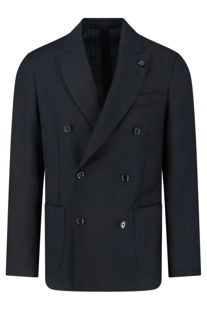 LARDINI Lardini Double-Breasted Tailored Blazer 1