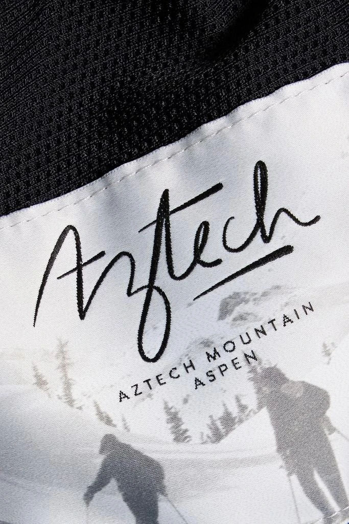 Aztech Mountain Nuke quilted leopard-print hooded ski jacket 4