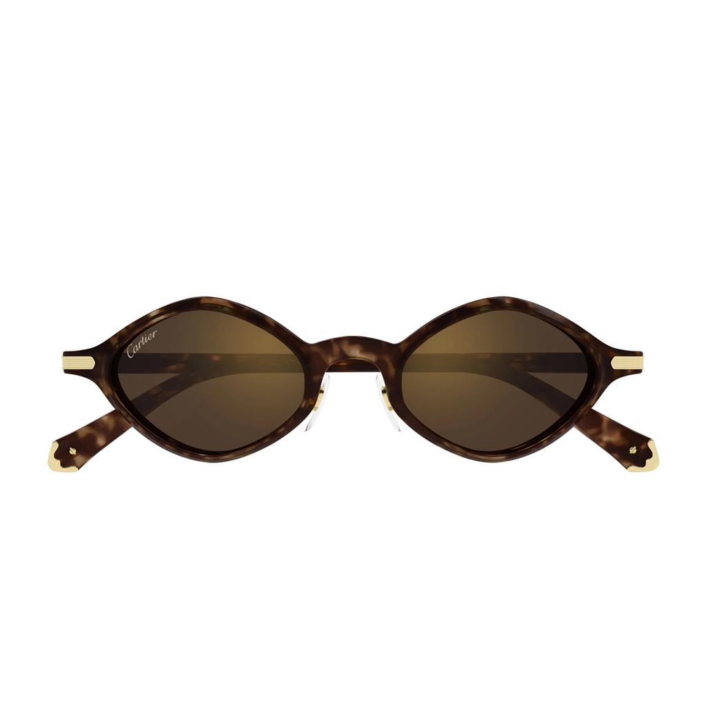 Cartier Eyewear Cartier Ct0540s Première De Cartier 002 Havana Brown Glasses