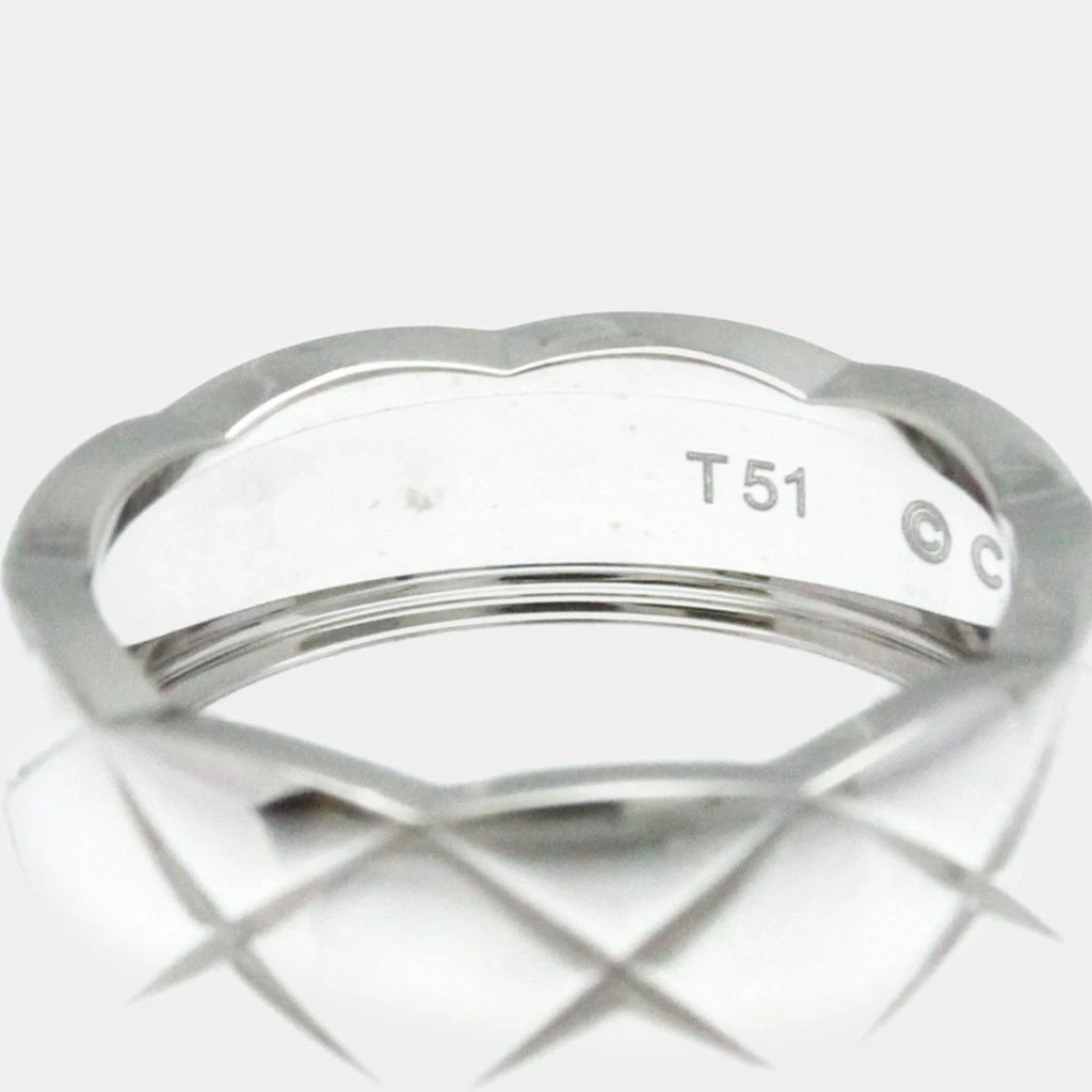 Chanel Chanel 18K White Gold Coco Crush Band Ring EU 51 5