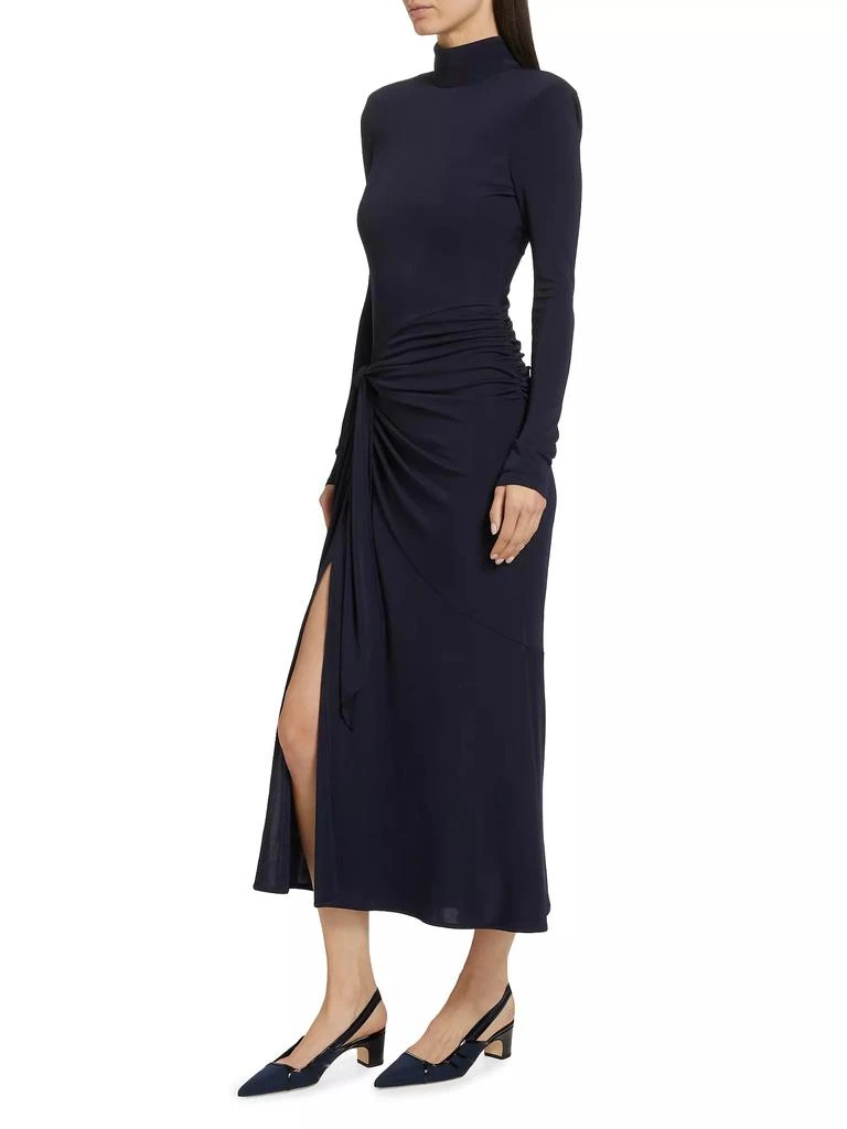 Cinq à Sept Johnson Draped Turtleneck Midi-Dress 4