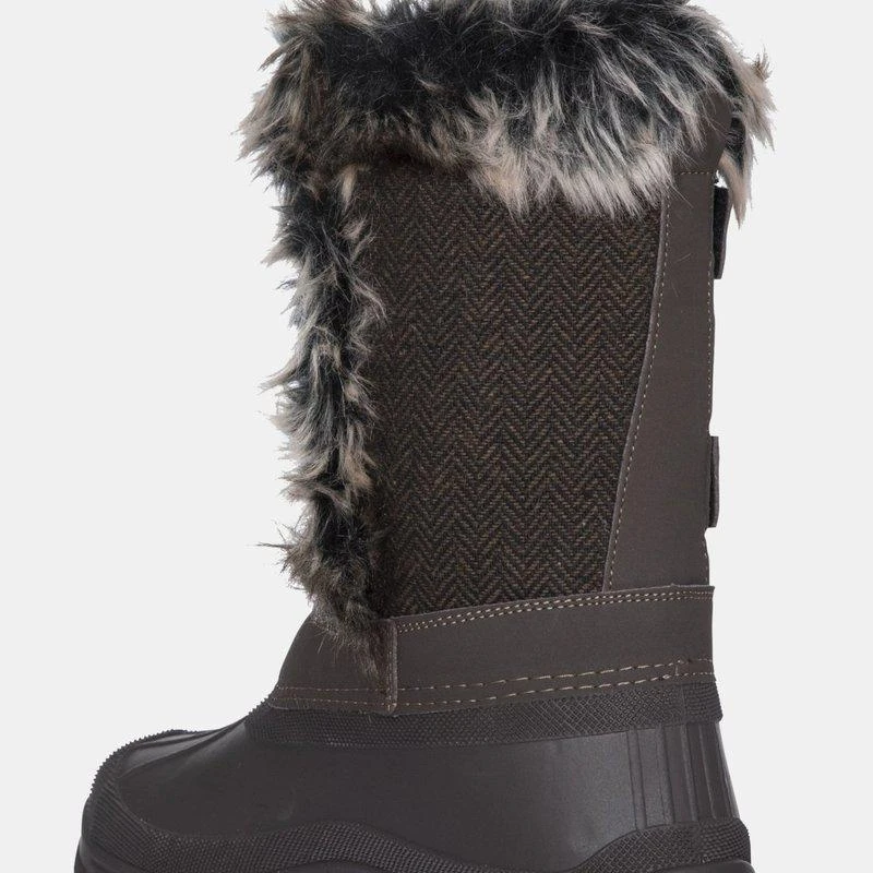 Trespass Womens/Ladies Brace Winter Snow Boots Peat 2