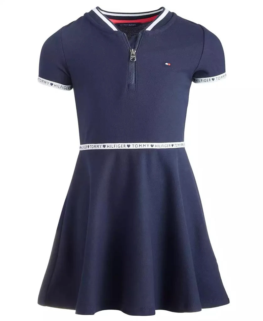 Tommy Hilfiger Big Girls Quarter Zip Dress 6