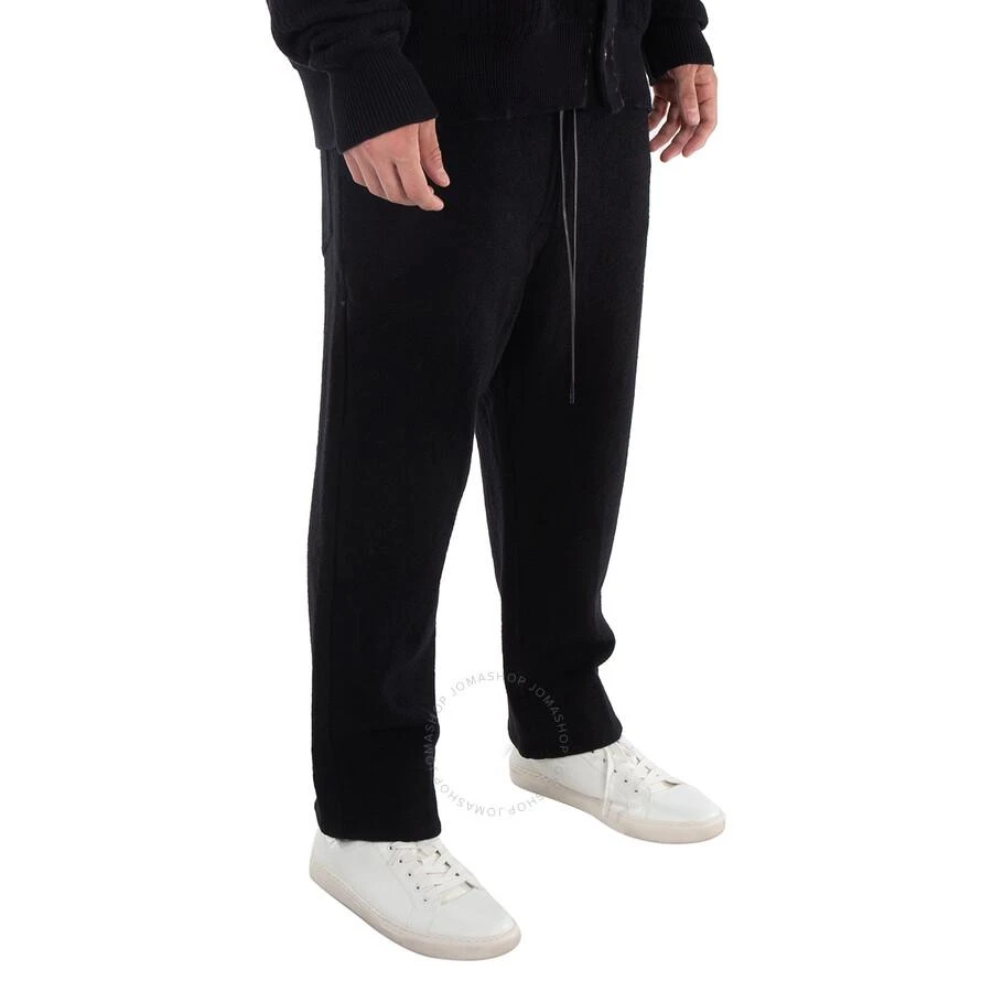 Viridi-Anne Men's Black Fulling Wide Cropped Trousers 3