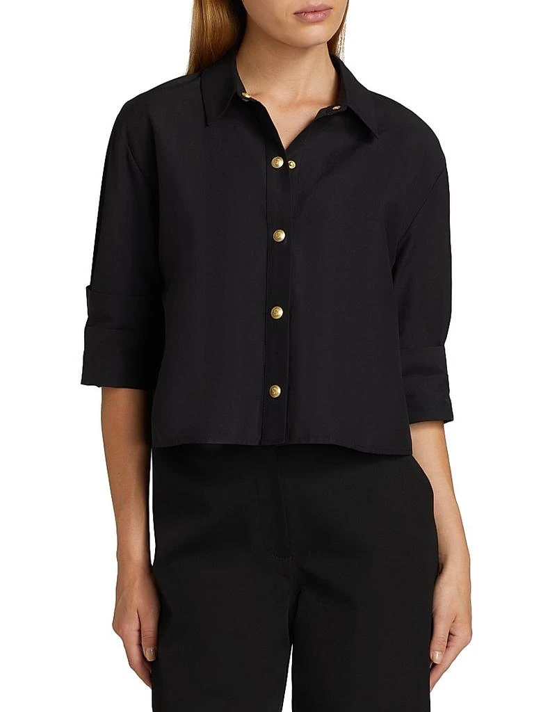 L'Agence Cosette Crop High-Low Shirt 3