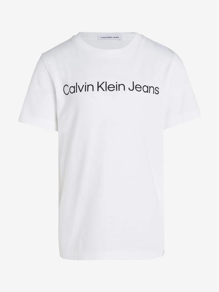 Calvin Klein Calvin Klein Kids Logo T-Shirt in White 1