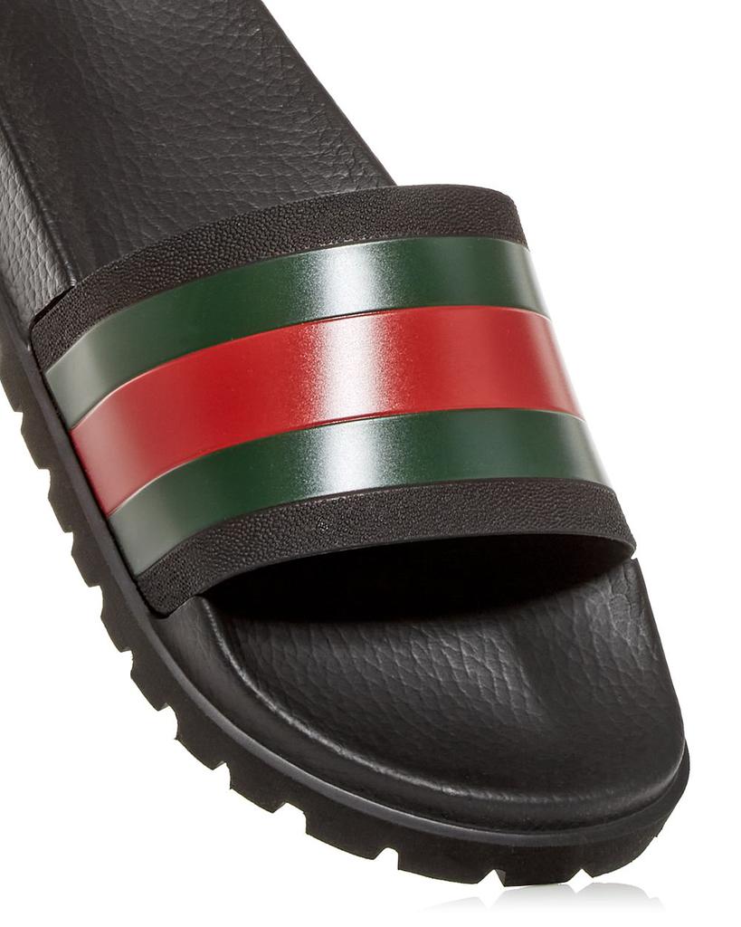 Gucci Men's Web Signature Stripe Slide Sandals - Shoes