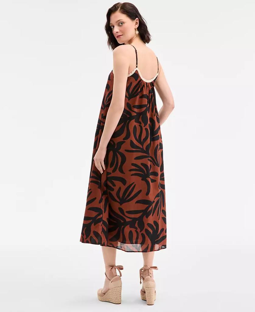 On 34th Women's Crochet Detail Midi Slip Dress, Exclusively at Macy's