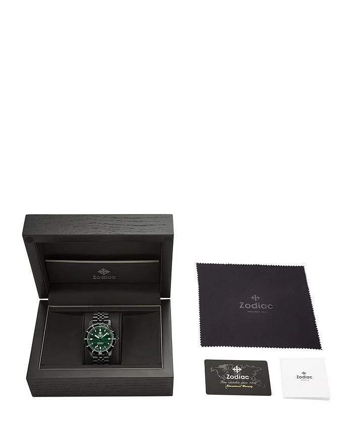 ZODIAC Compression Diver Automatic Black Stainless Steel Watch, 40mm 7