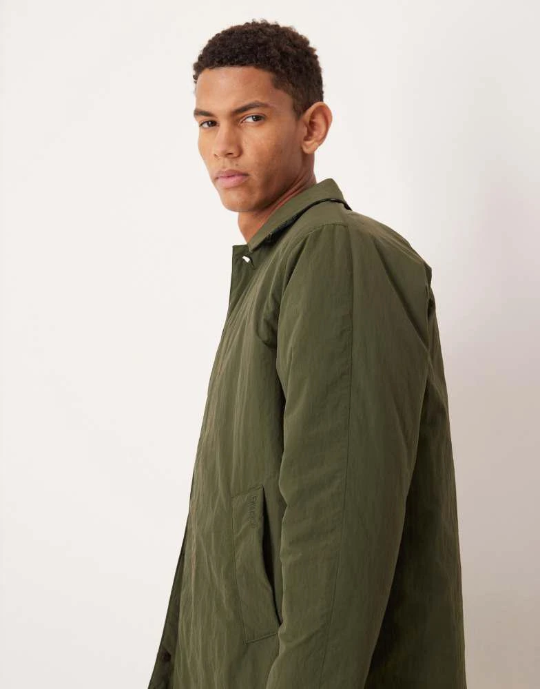 Barbour Barbour wadded lorden showerproof mac in olive 4