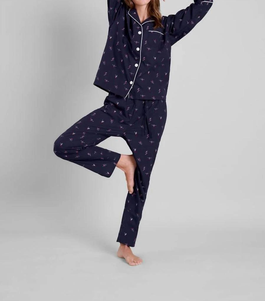 SLEEPY JONES Sleepy Jones - Marina Skier Print Pajama Set 1