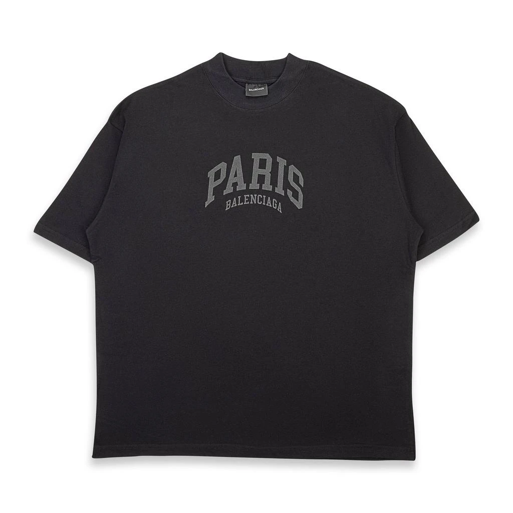 Balenciaga Black CITIES PARIS IN NERO T-SHIRT 1