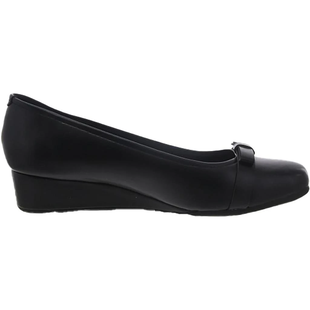 Easy Spirit GERTA 3 Womens Faux Leather Round toe Wedge Heels 2