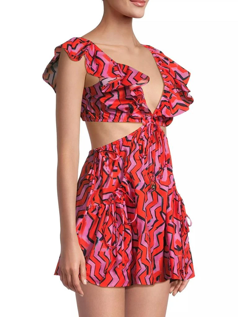 Milly Resort Delilah Chevron Minidress 4