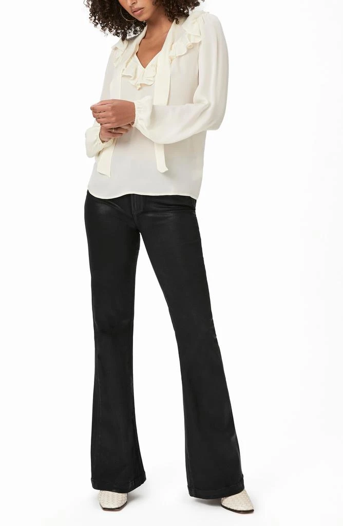 Paige Katya Ruffle Tie Neck Silk Top 5