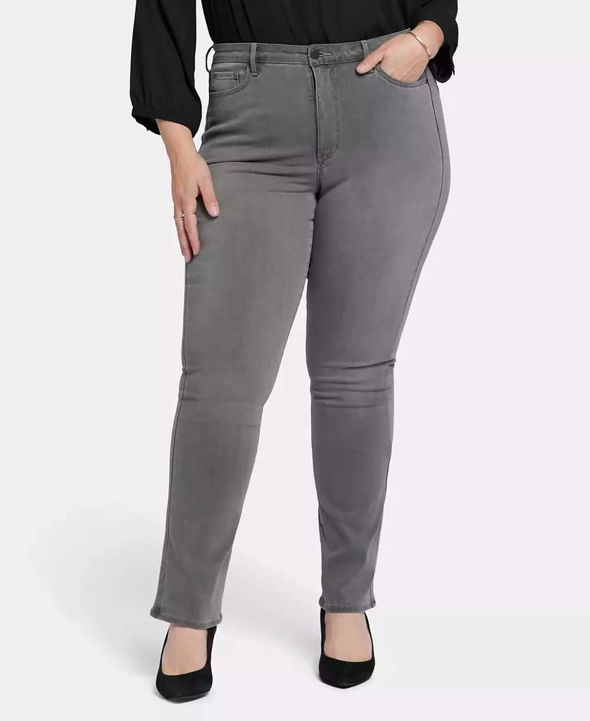 NYDJ Plus Size High Rise Billie Slim Bootcut Jeans 1