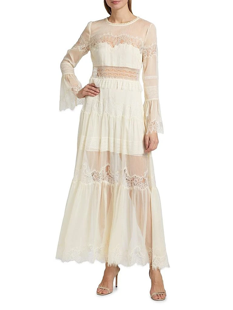 LOVESHACKFANCY Rosney Chiffon Maxi Dress 3