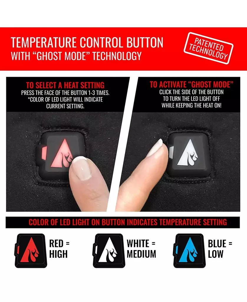 ActionHeat Men's 5V Battery Heated Glomitt Black - 7