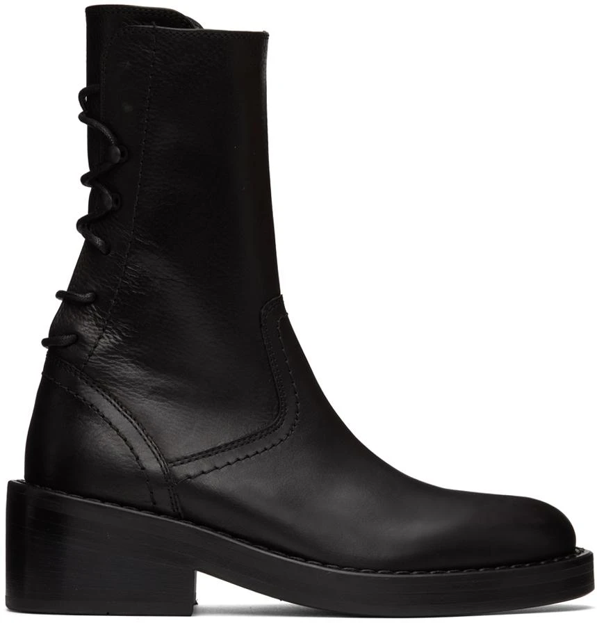ANN DEMEULEMEESTER Black Hernica Boots 1