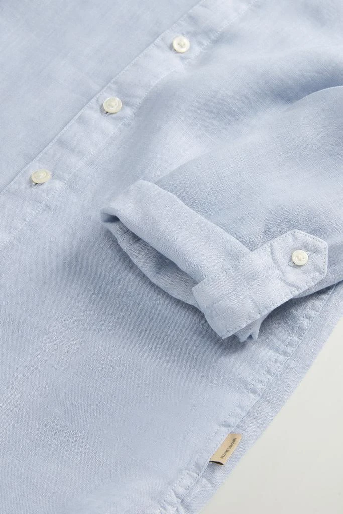 Woolrich Boys’ Garment-Dyed Pure Linen Shirt - Boys - White 5
