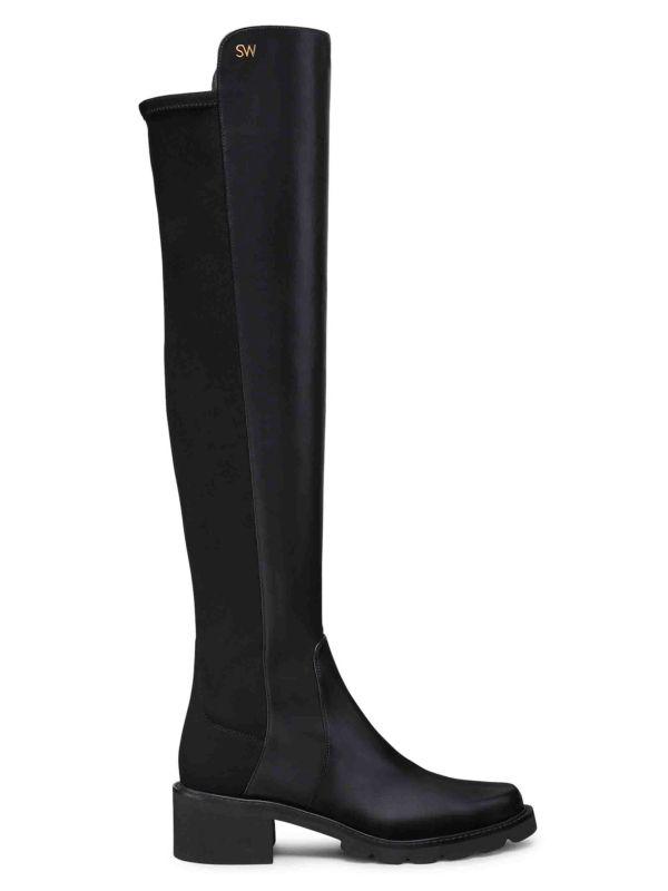 Stuart Weitzman Alina City Leather Over-The-Knee Boots