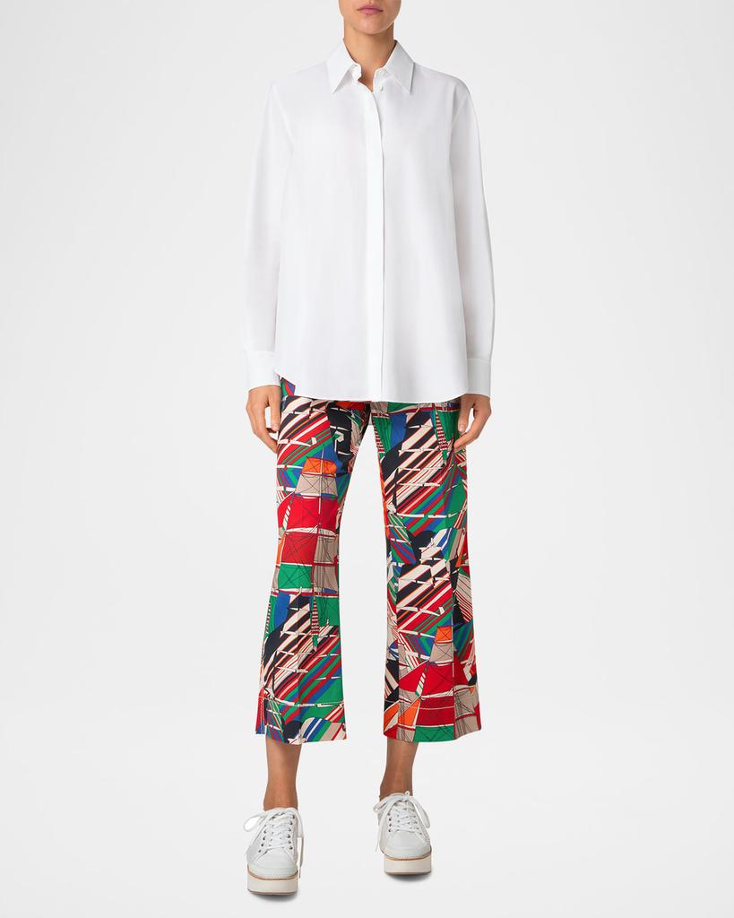 Akris Tunic Cotton Poplin Blouse