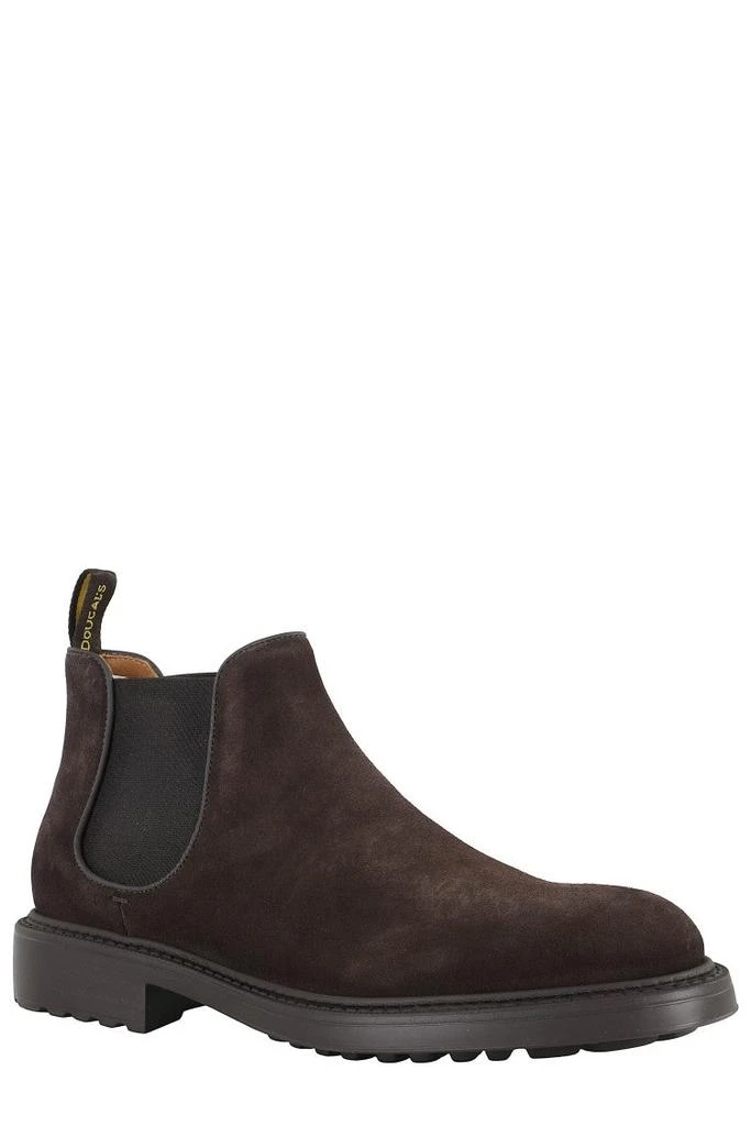 Dark Brown Suede Ankle Boot With Elastic Inserts – On Sale  display picture 3
