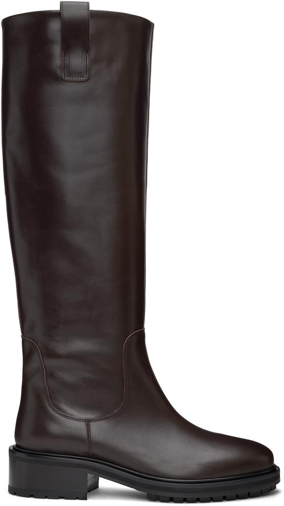 【関税込み】Aeyde ブラウン Tabitha アンクルブーツ AEYDE Tabitha 65 leather ankle boots - Boots - BeyondStyle