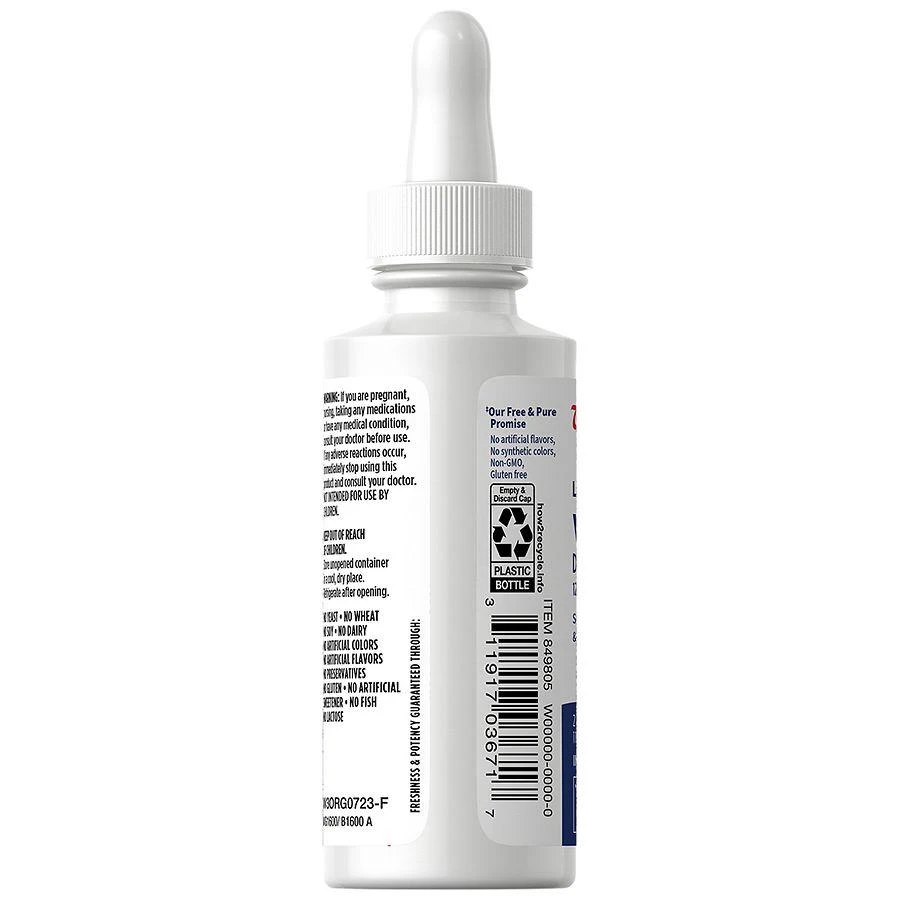 Walgreens Free & Pure Vitamin D3 125 mcg (5000 IU) Liquid (100 days) 5