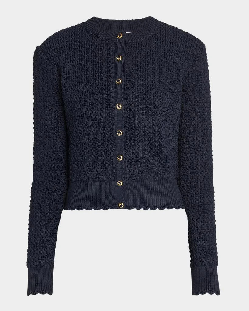 St. John Re-Edition Slub Texture Knit Cardigan 1