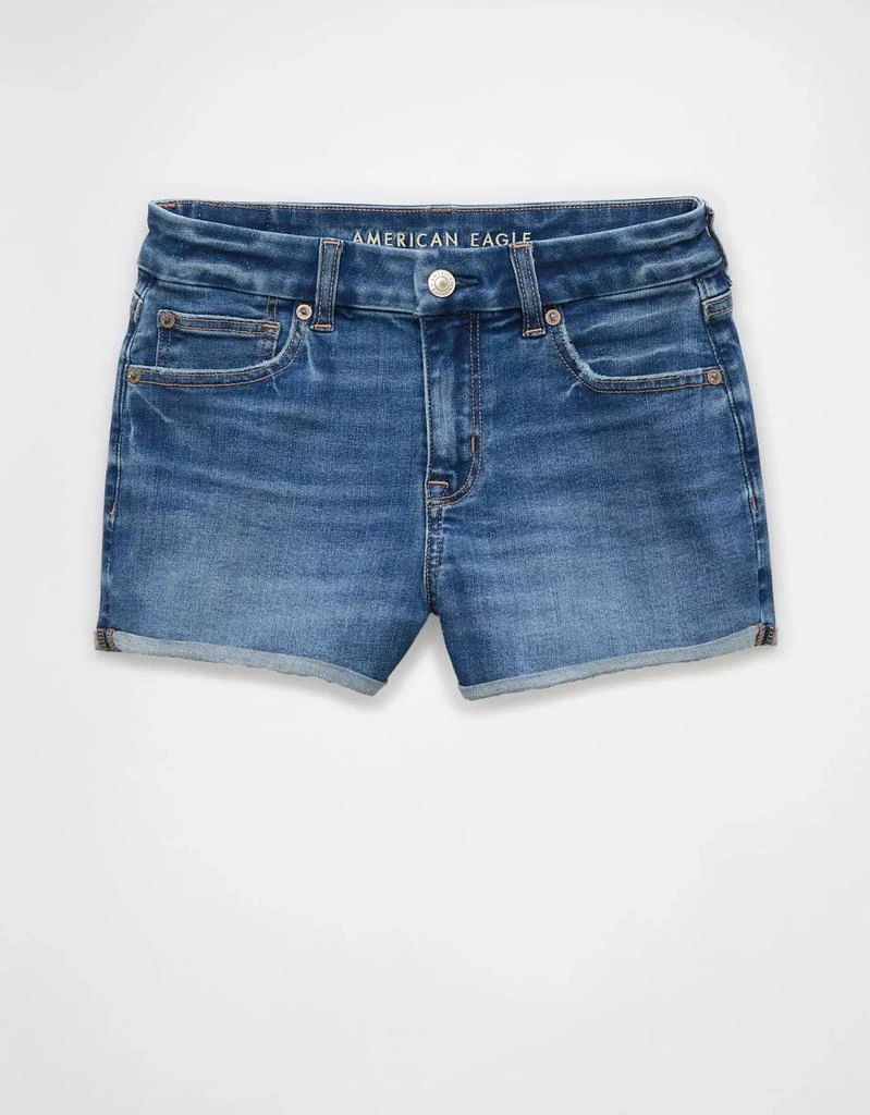 AE AE Next Level Curvy Ripped High-Waisted Denim Short Short 3